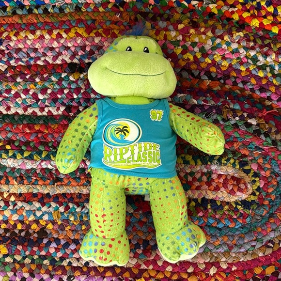 Rare Build-A-Bear Stuffed Plush with Mohawk & multi Colour Polka Dots - Picture 2 of 5